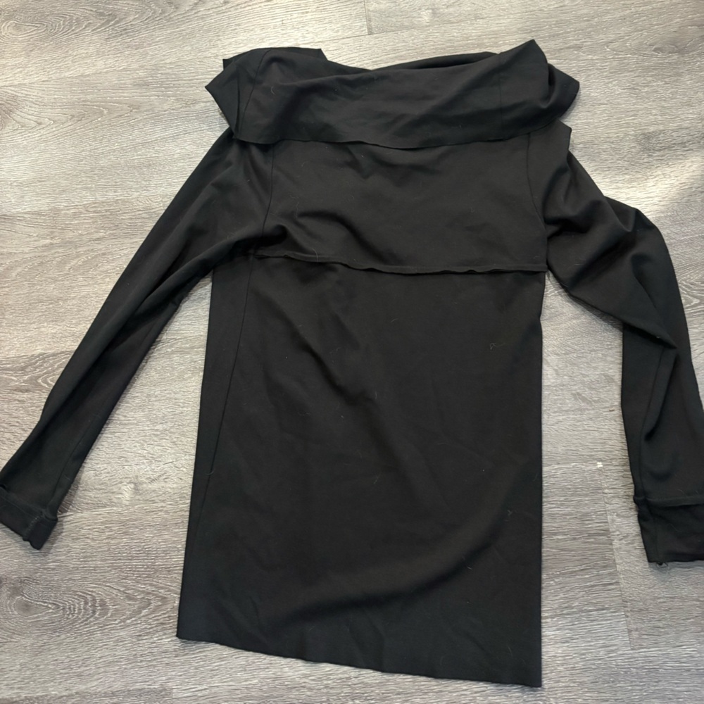 Kensie Black Open-Front Draped Cardigan ladies xs - Picture 5 of 8